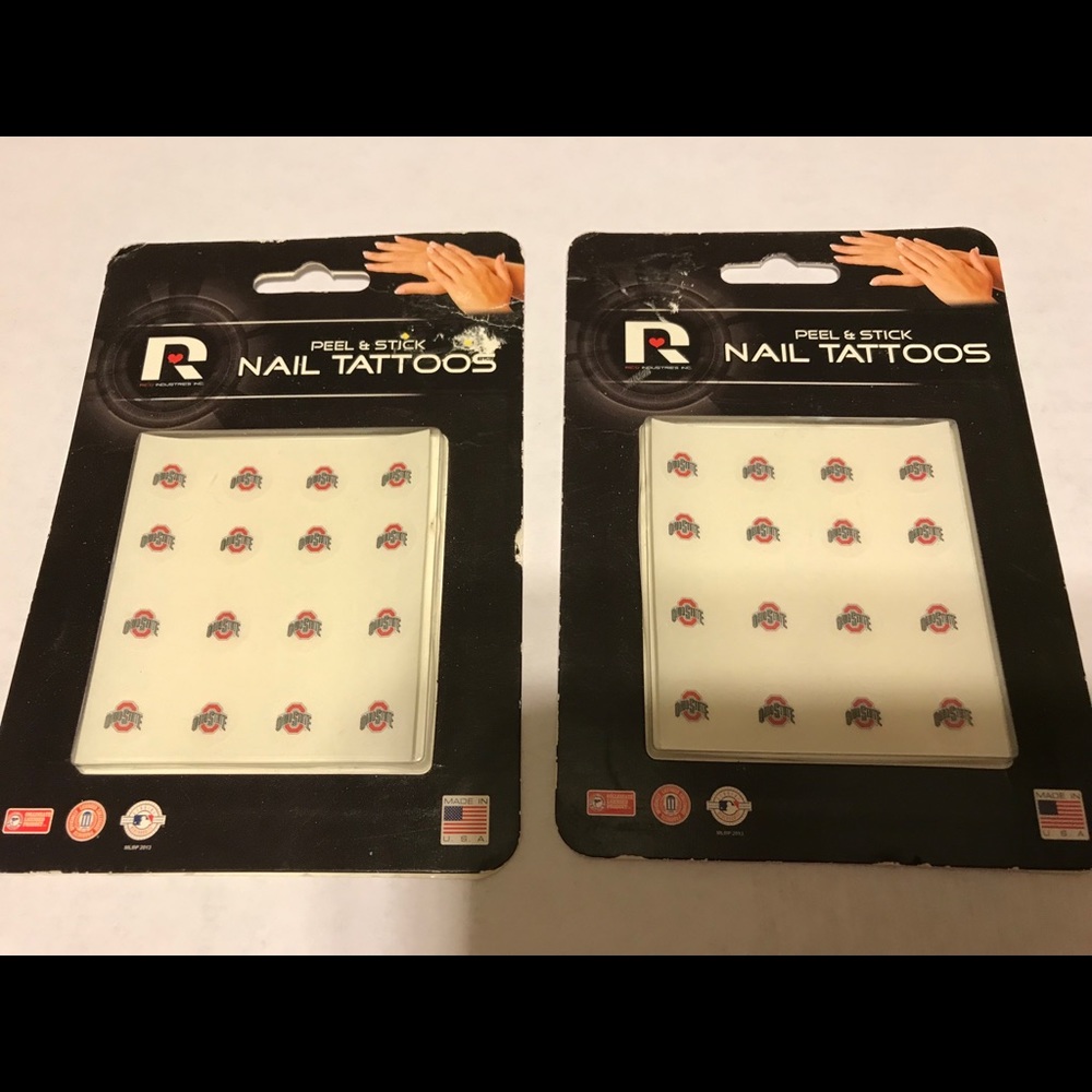 New OSU Nail Tattoo Stickers